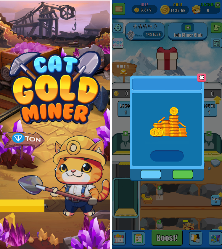 区块链游戏开发,链游定制开发：Cat Gold Miner